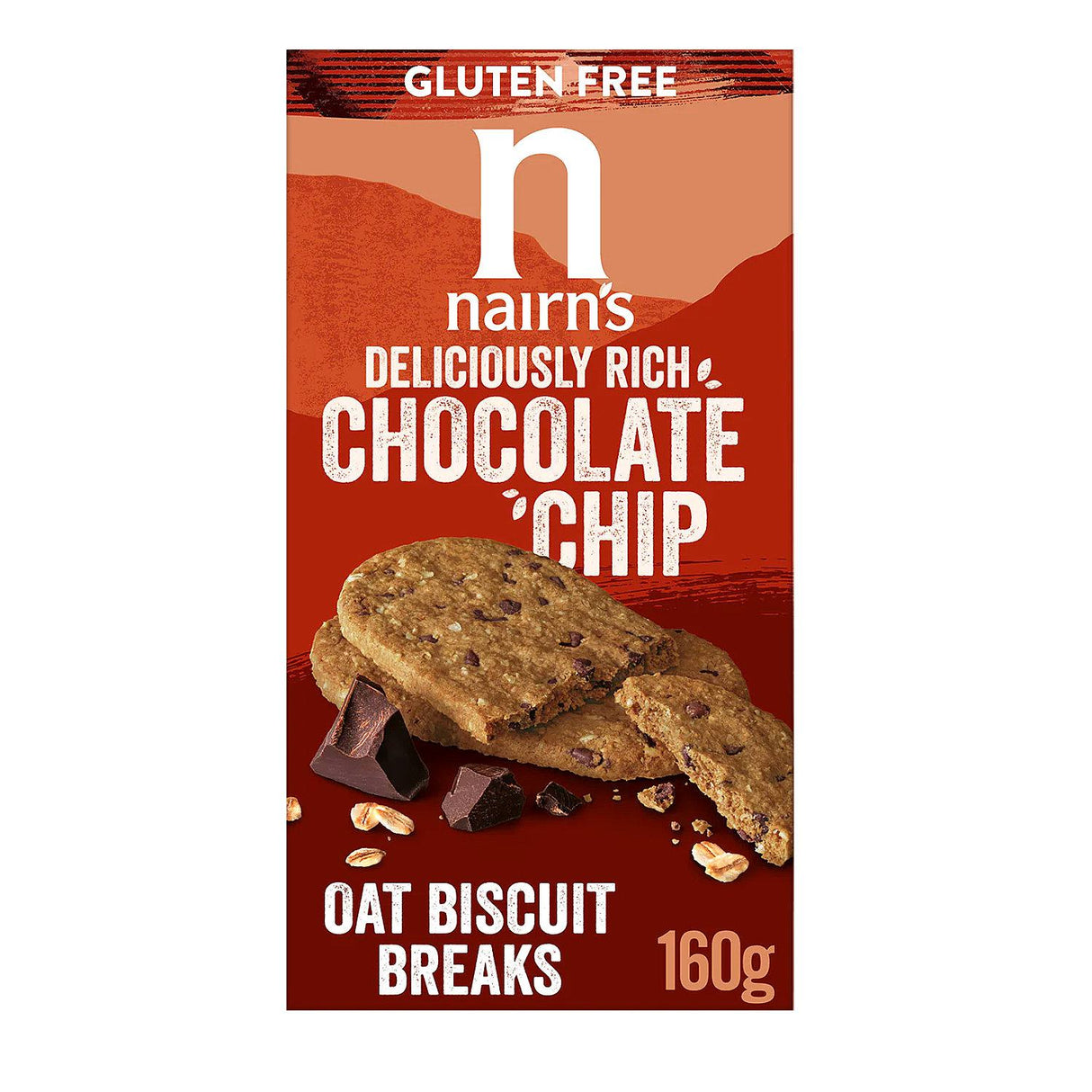 Nairns Oat & Chocolate Chip Biscuit Breaks 160g