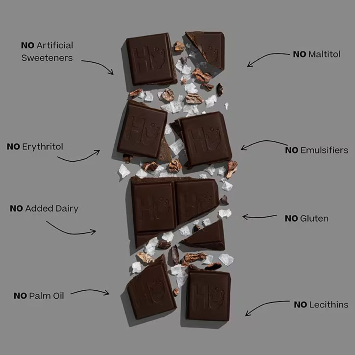 HU Dark Salty Chocolate 60g