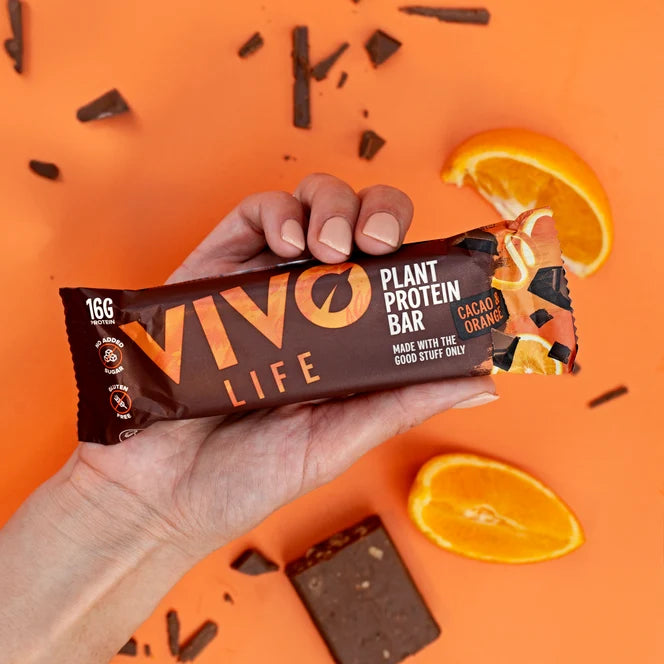 Vivo Life Cacao Orange Protein Bar 65g